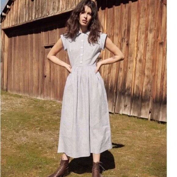 Christy Dawn Piper Dress in Blue Stripe Size S / XS - Picture 1 of 16